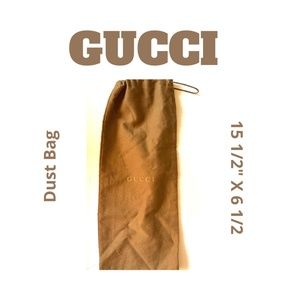 GUCCI labeled DUST BAG 15 1/2 X 6 1/2